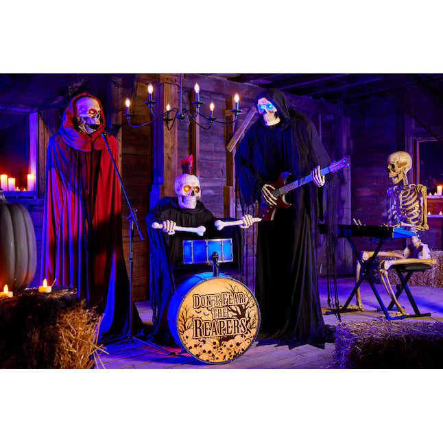 6.0-ft Freestanding Musical Lighted Reaper Animatronic