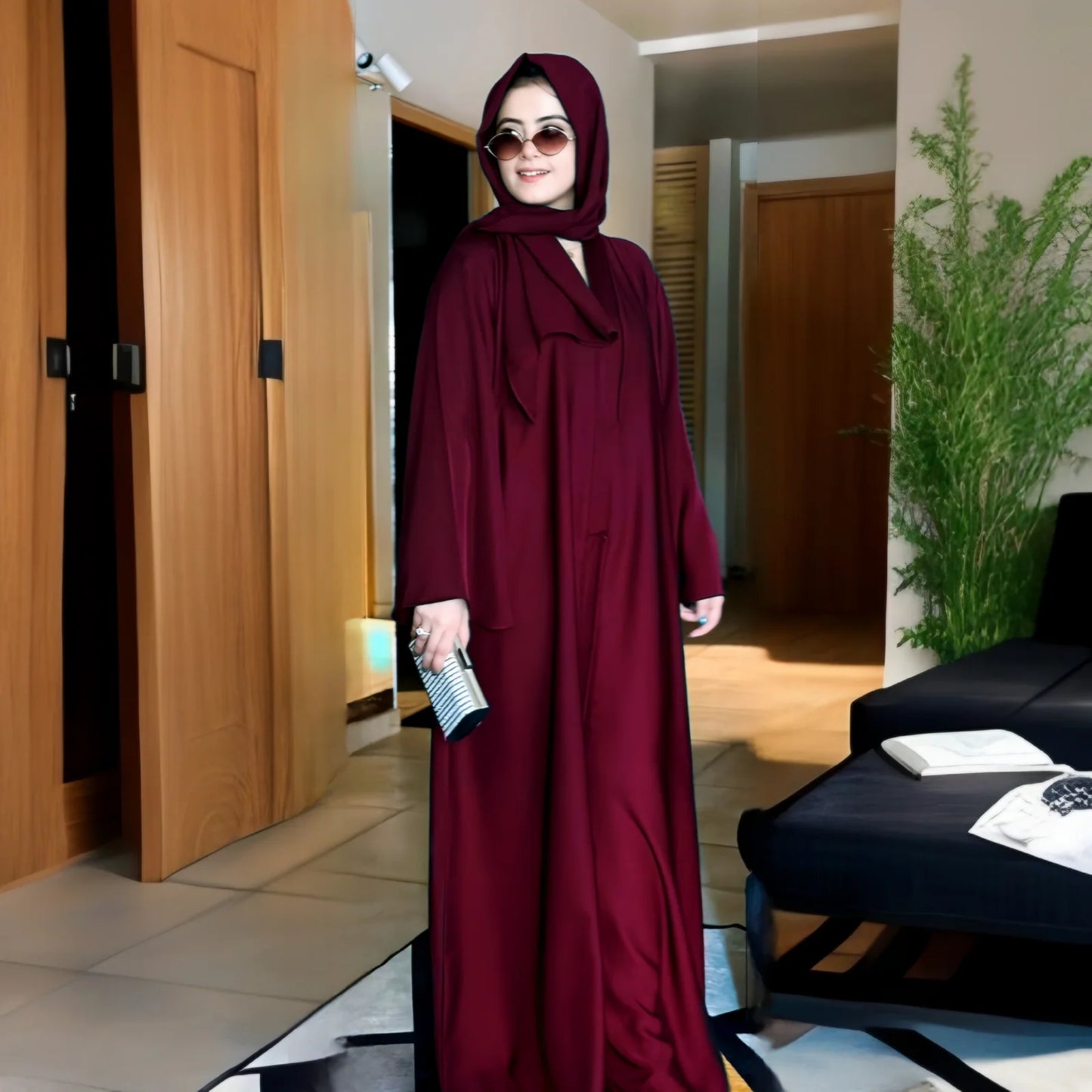 ABAYA DARK MAROON