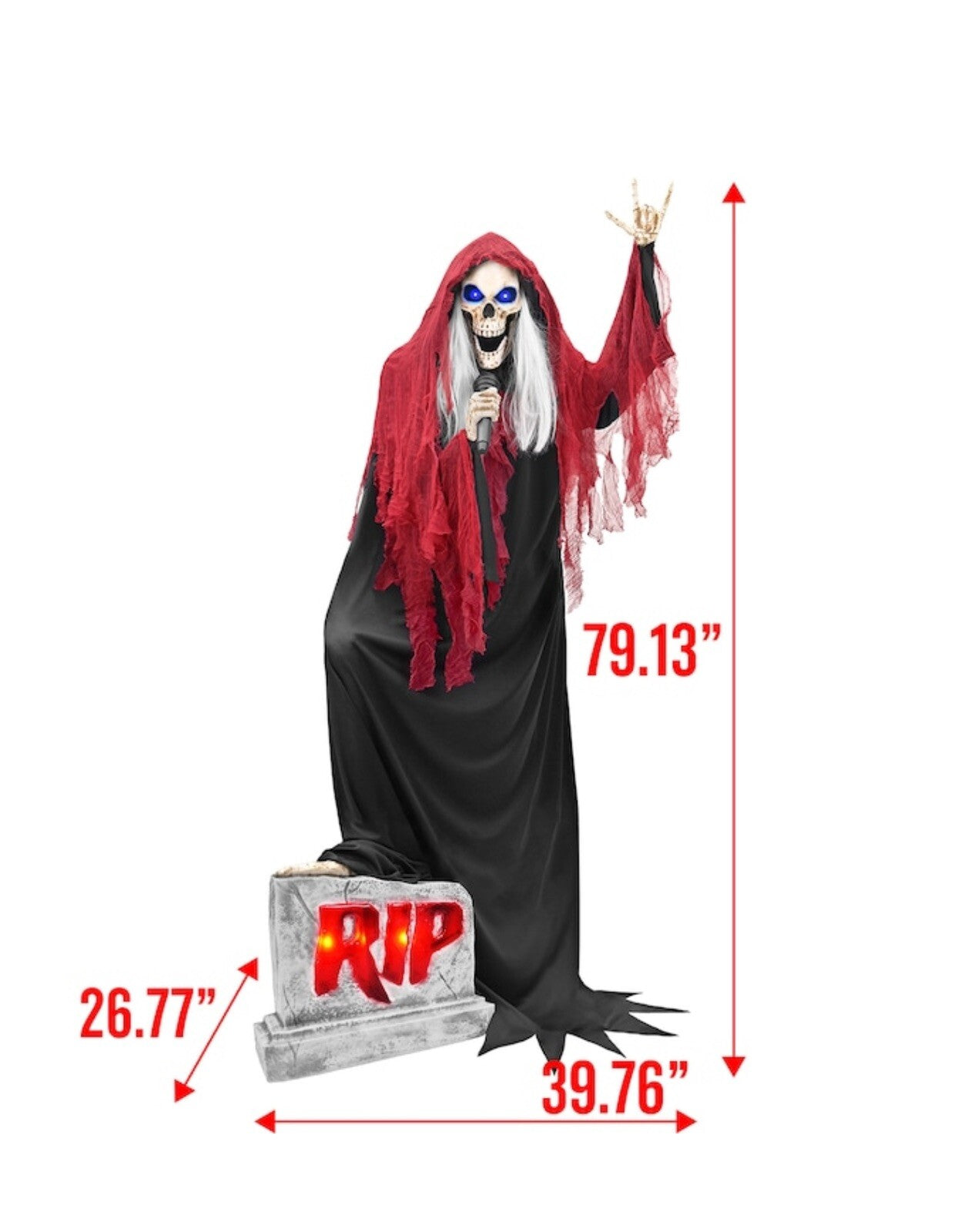 7-ft Bluetooth Lowe’s Reaper Band LED Lead Singer