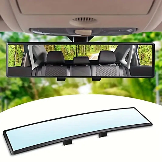 1pc Wide-Angle Rear View Mirror - Fog-Resistant & Glare-Free, Curved Glass